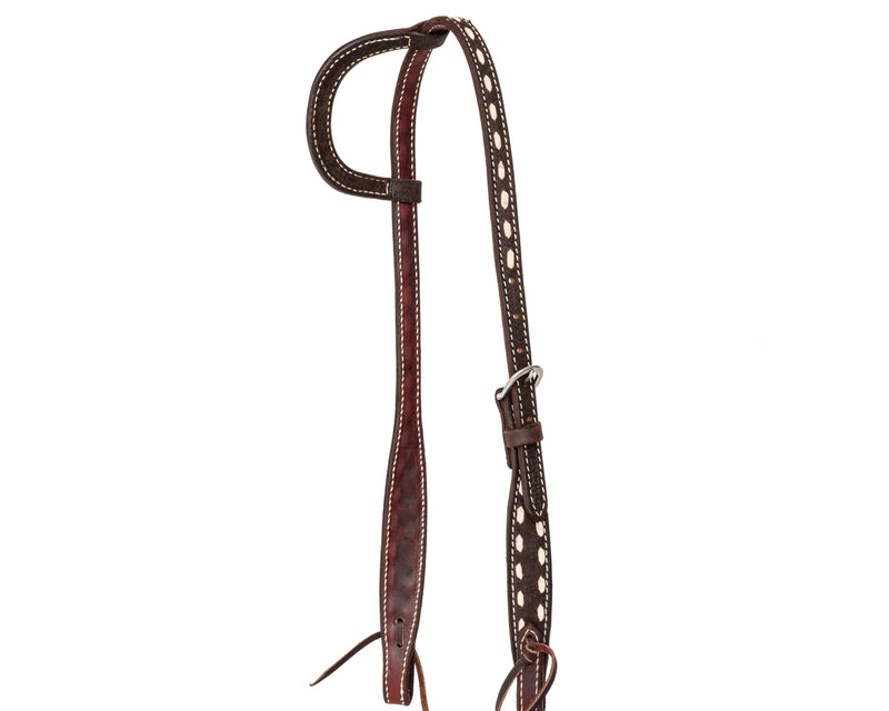 Load image into Gallery viewer, Beastmaster One Ear Buckstitch Headstall
