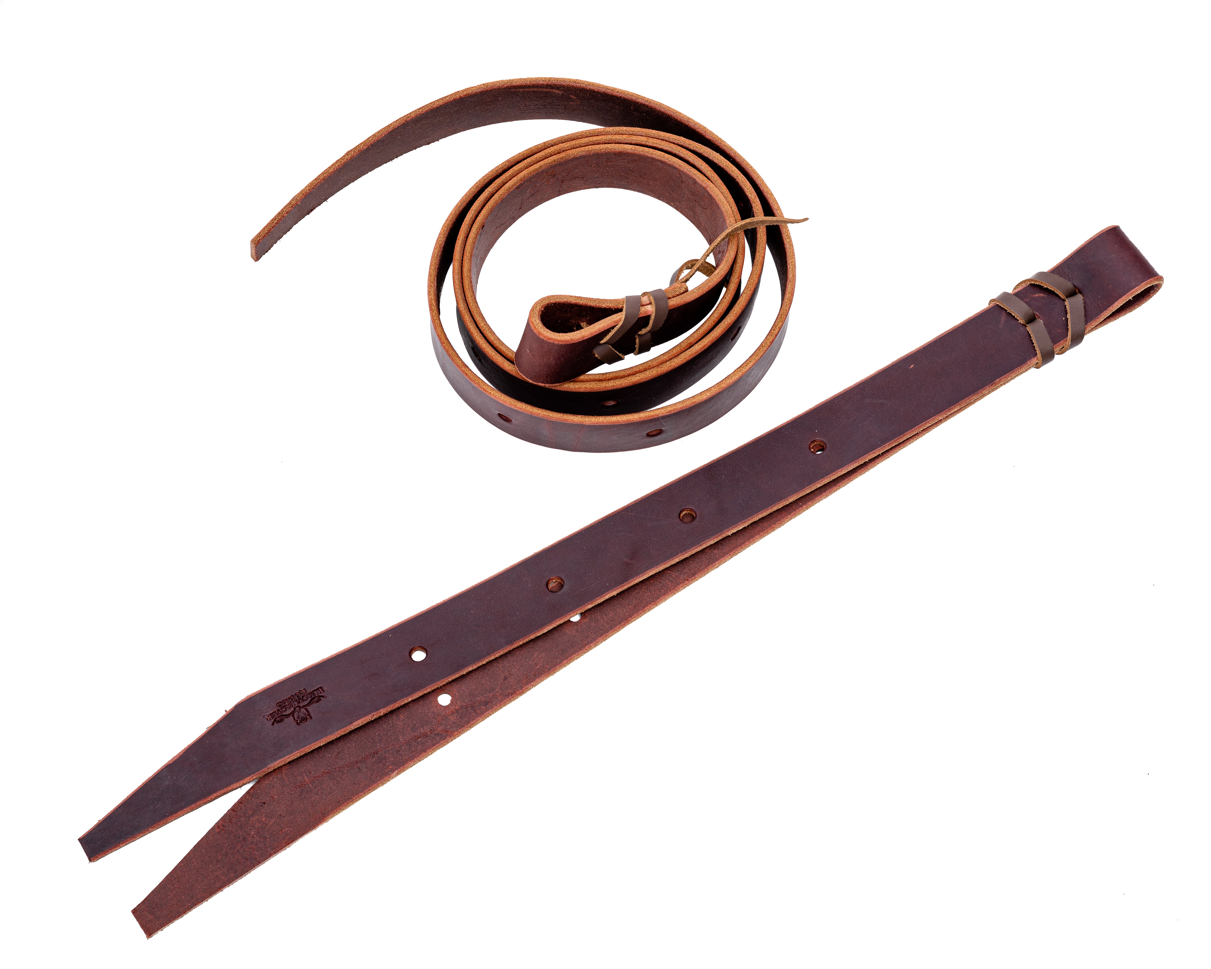 1 1 2 Leather Latigo Strap Side Billet Set Rodeo Mart