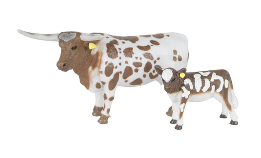 Long Horn Cow & Calf