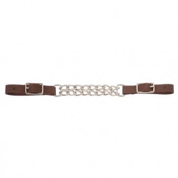 Tough1® Nylon Curb Strap with Double Chain