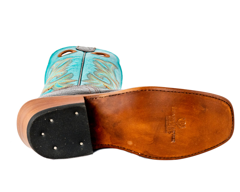 Load image into Gallery viewer, Beastmaster Rough Stock Boot - Turquoise/Brown
