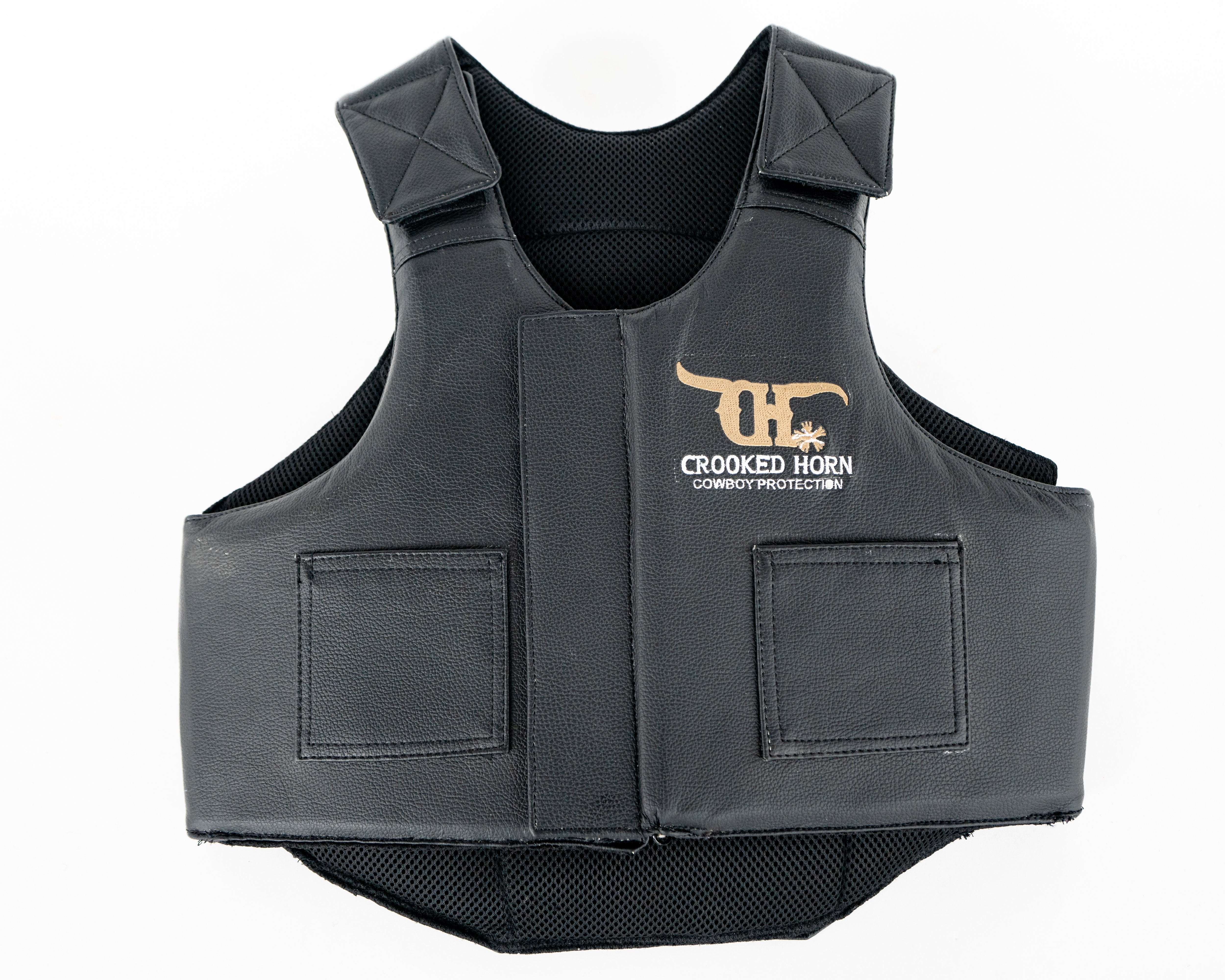 bull riding gear Crooked Horn Bull Rider Pleather Rodeo Vest