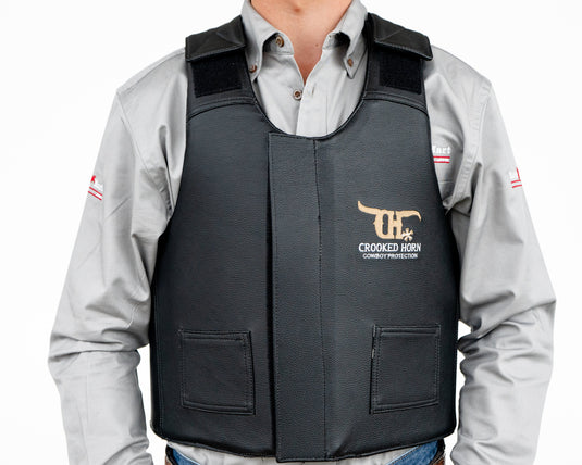 Crooked Horn Adult Bull Rider Rodeo Vest - Front
