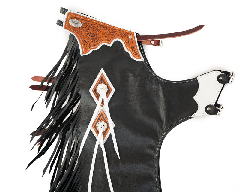 Load image into Gallery viewer, Beastmaster Junior Rodeo Chaps No Leg Design
