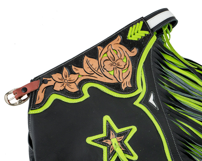 Load image into Gallery viewer, Junior Stock Chaps - Green
