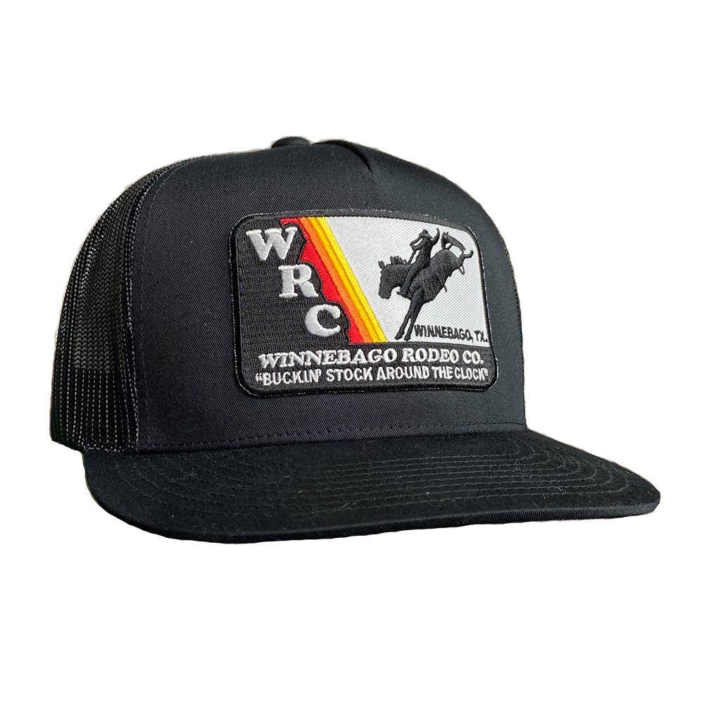 WRC Patch Black Flatbill Rodeo Mart