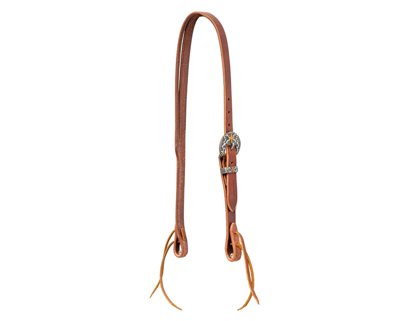Load image into Gallery viewer, Cowperson Tack Headstall w/Cross Buckle
