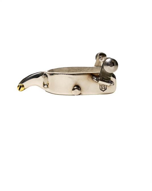 Slingin Shanks Stainless Saddle Bronc Spurs