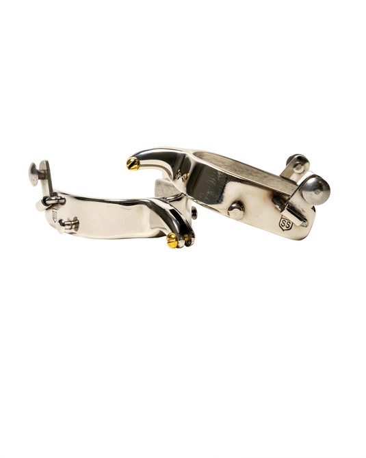 Slingin Shanks Stainless Saddle Bronc Spurs