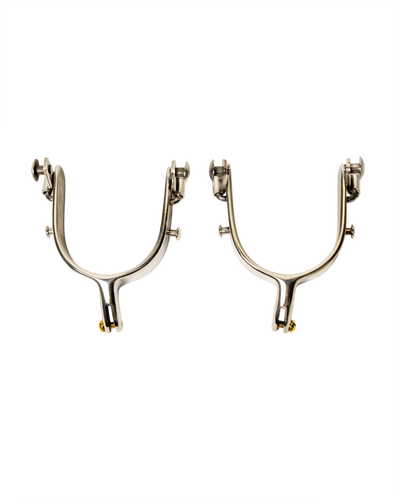 Slingin Shanks Stainless Saddle Bronc Spurs