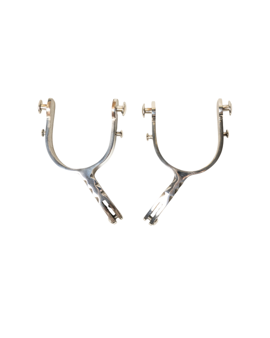 Beastmaster Stainless Steel Bull Riding Spurs