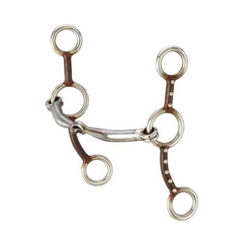 Tough1® Antique Brown Jr. Cowhorse Snaffle