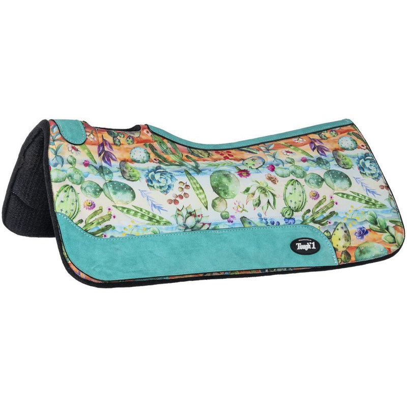 Load image into Gallery viewer, Tough1® Cactus Print Felt Saddle Pad
