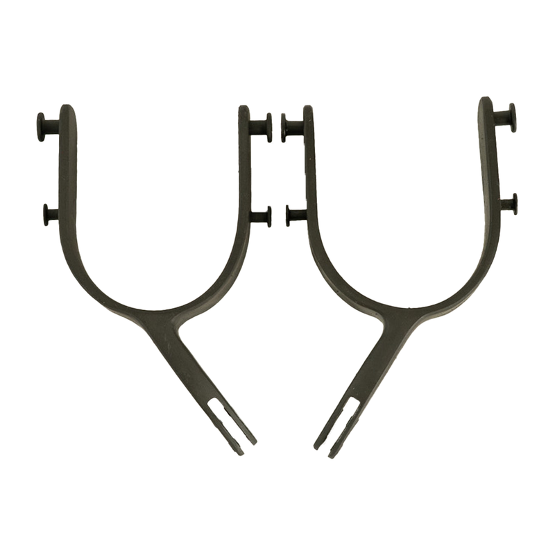 Load image into Gallery viewer, 33-degree-adult-bull-riding-spurs-top-view
