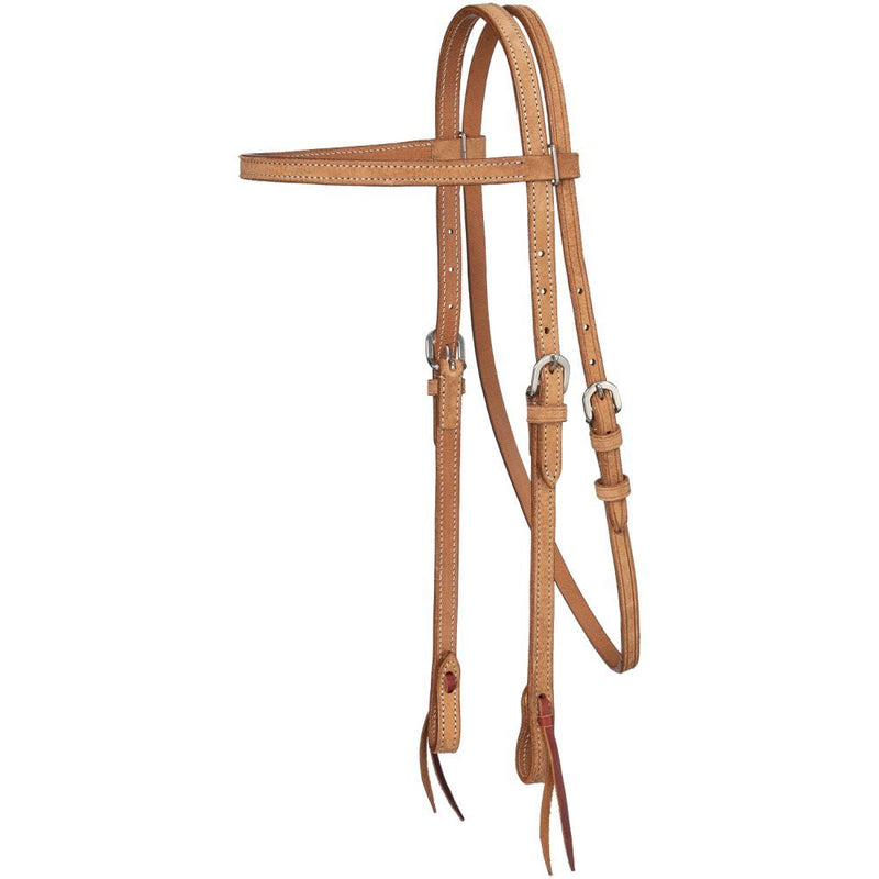 Load image into Gallery viewer, Tough1® Plain Leather Browband Headstall

