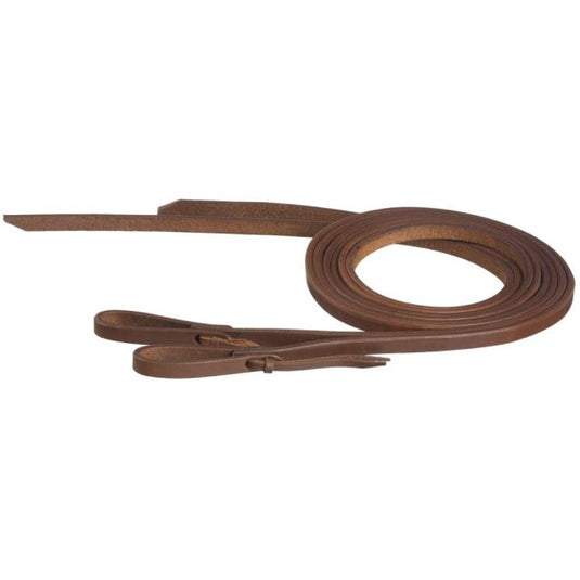 Tough1® Harness Leather Split Reins with Waterloop Tie Ends