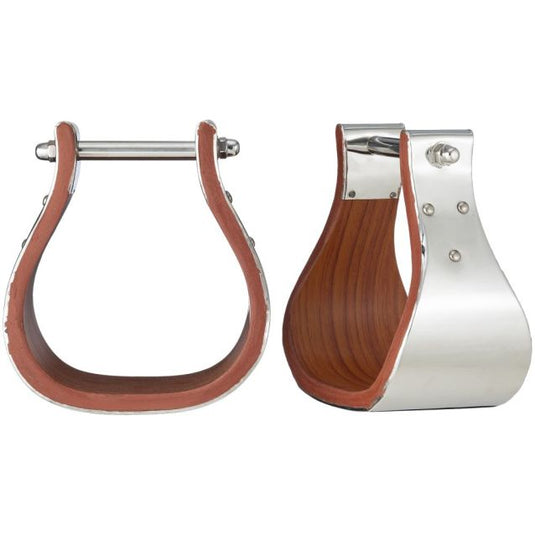 Tough1® Polished Stainless Steel Wood Stirrups