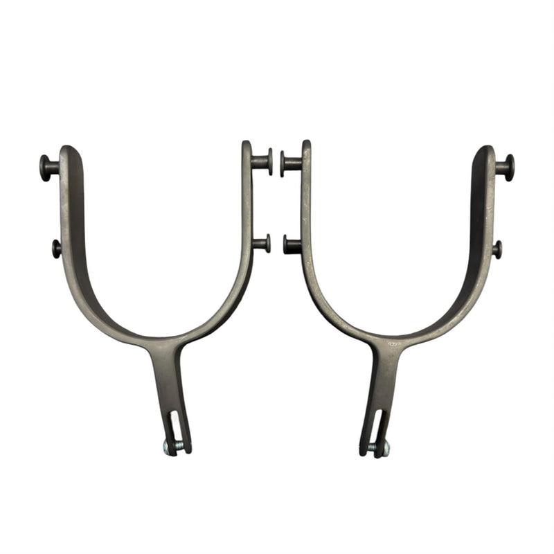 Load image into Gallery viewer, Beastmaster Bareback Drop Down Shank Spur - Gun Metal
