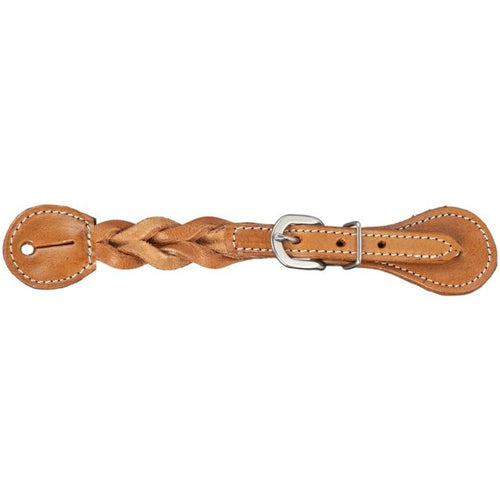 Royal King Braided Leather Spur Straps