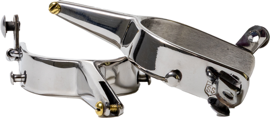 Slingin Shanks Stainless Bareback Spurs