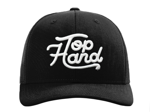 Top Hand Ropes Script Hat