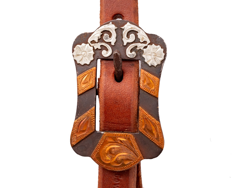 Load image into Gallery viewer, Cowperson Tack Headstall w/Fancy Square Buckle

