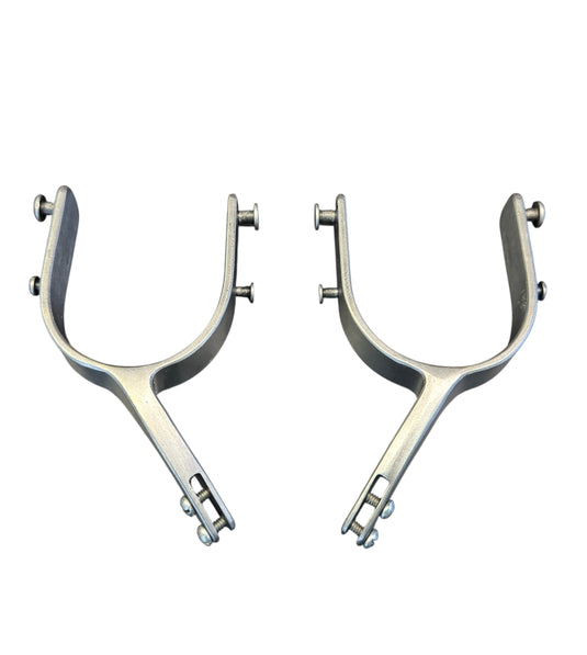 Beastmaster Clear Coat 33 Degree Bull Riding Spurs