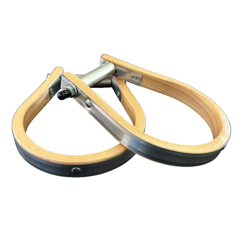 Load image into Gallery viewer, Beastmaster Wood Saddle Bronc Stirrups
