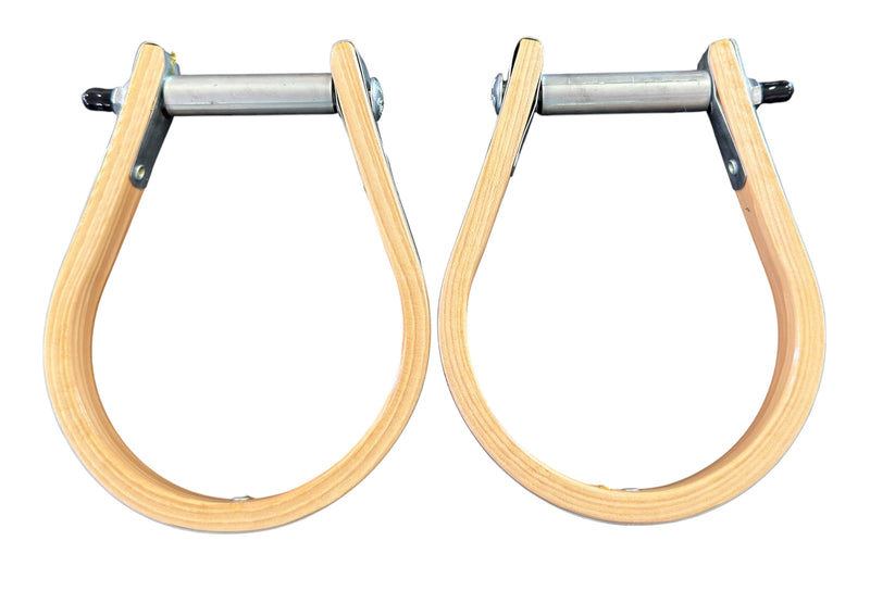Load image into Gallery viewer, Beastmaster Wood Saddle Bronc Stirrups
