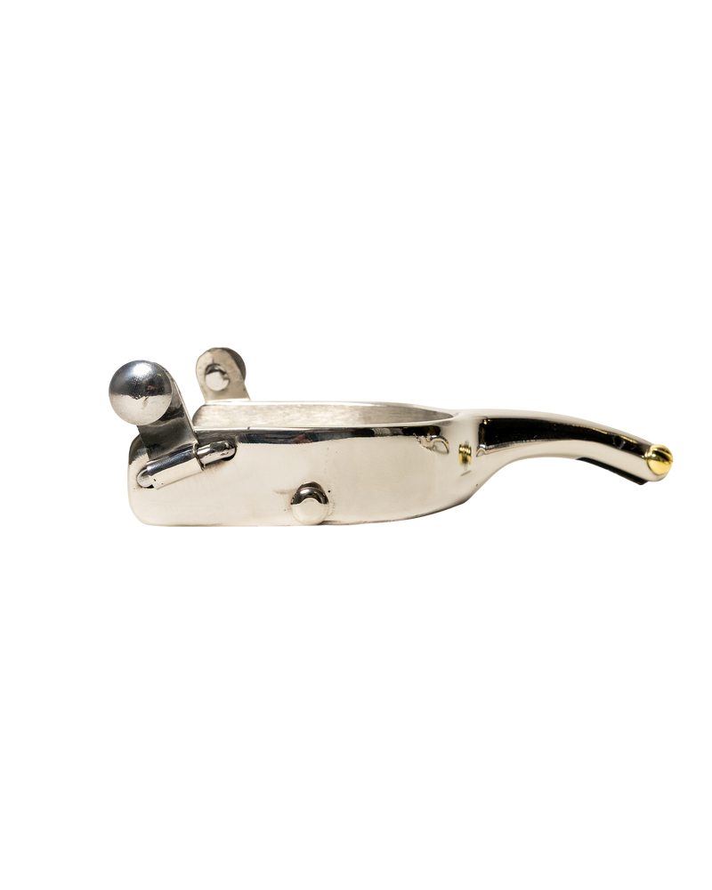 Load image into Gallery viewer, Slingin Shanks Stainless Bull Riding Spur
