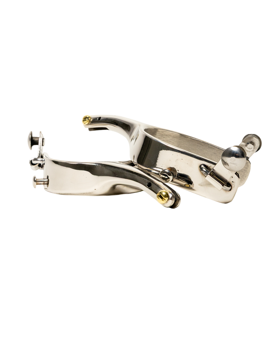 Slingin Shanks Stainless Bull Riding Spur