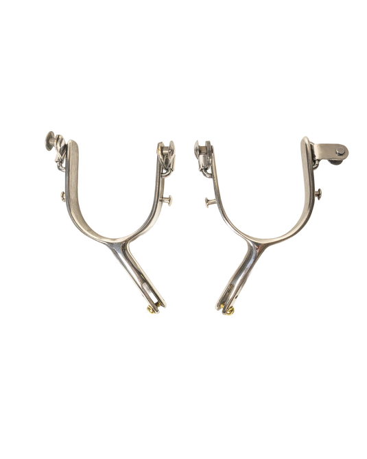 Slingin Shanks Stainless Bull Riding Spur