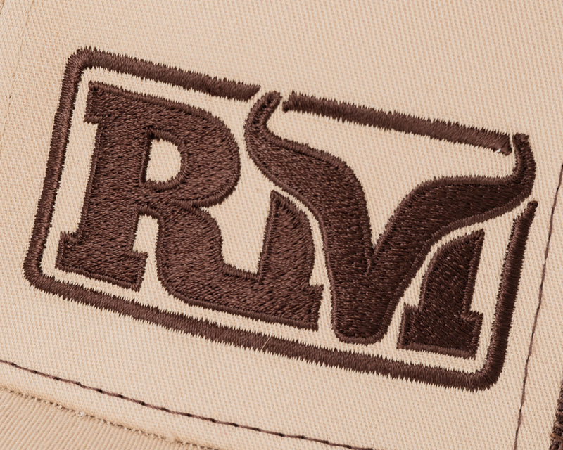 Load image into Gallery viewer, RM Embroidered Trucker Cap - Tan
