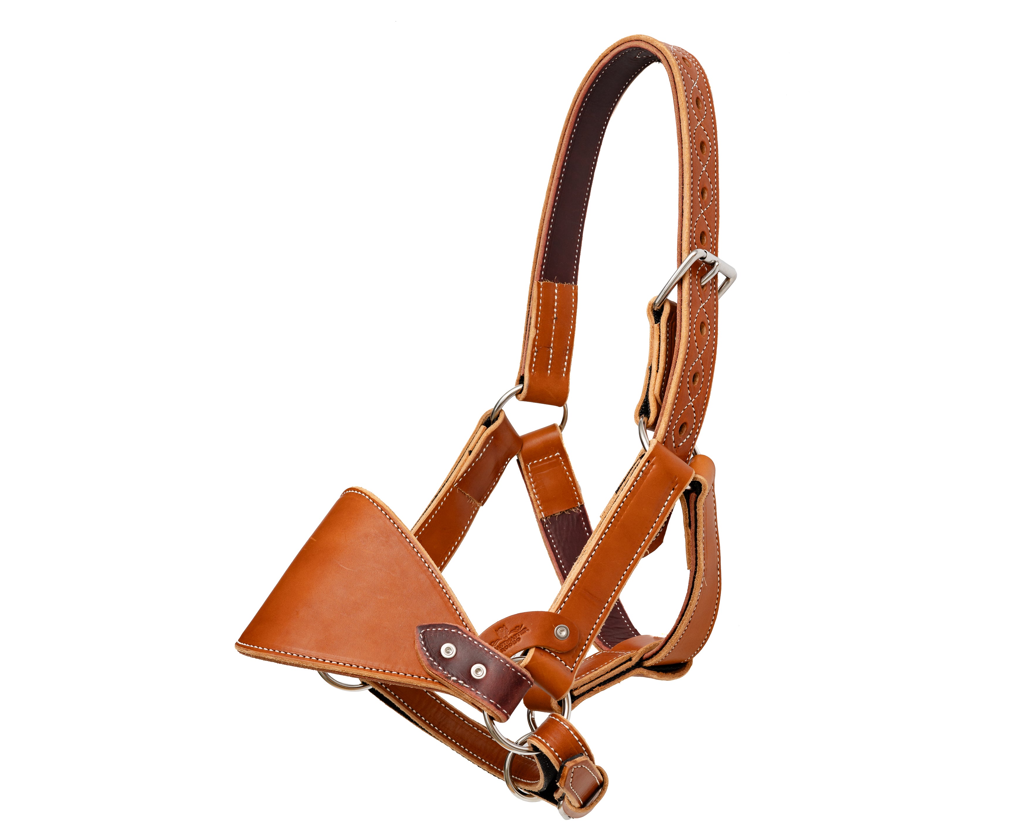Beastmaster Adult Leather Saddle Bronc Halter Rodeo Mart