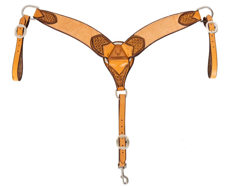 Load image into Gallery viewer, Beastmaster Roughout w/Tooled Ends Breast Collar
