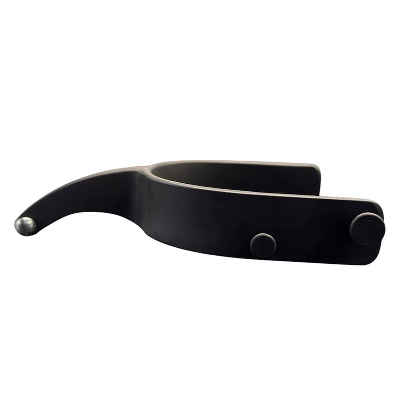 Load image into Gallery viewer, Beastmaster Bareback Drop Down Shank Spur - Gun Metal
