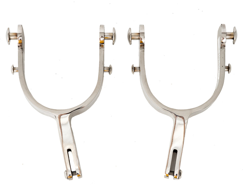 Load image into Gallery viewer, SS Bareback Spurs - Straight Shank
