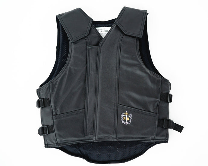 Ride Right 1200 Series Adult Rodeo Vest - Leather