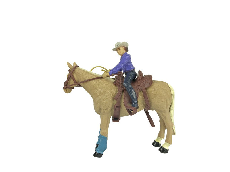 Load image into Gallery viewer, Cowgirl &amp; Horse Figure
