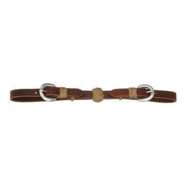 Royal King® Leather Curb Strap with Rawhide Ball
