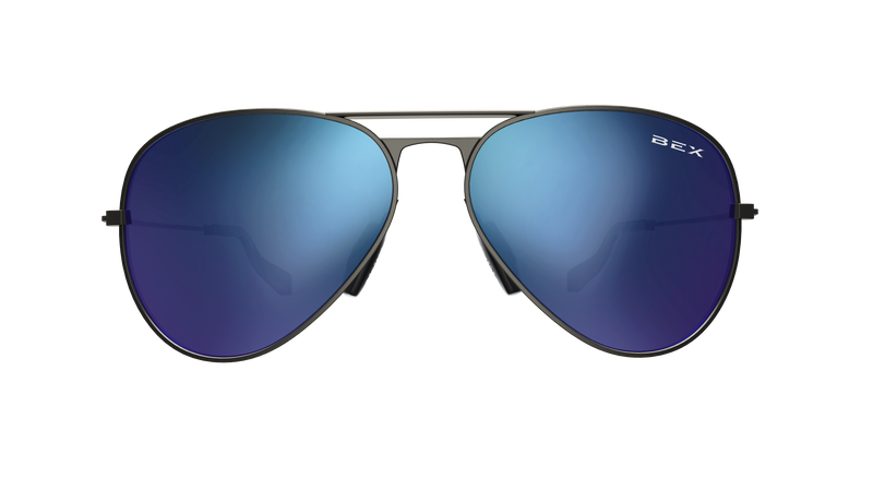 Load image into Gallery viewer, WESLEY Gunmetal/Iris - Bex Sunglasses
