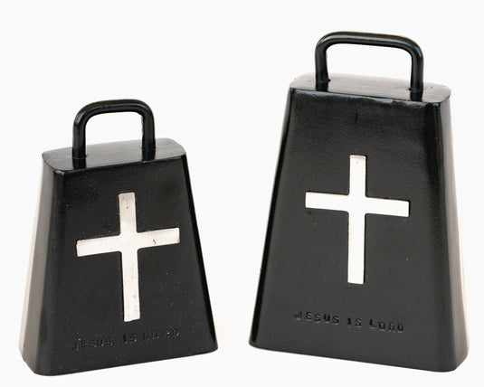 Black Bull Bells With Cross