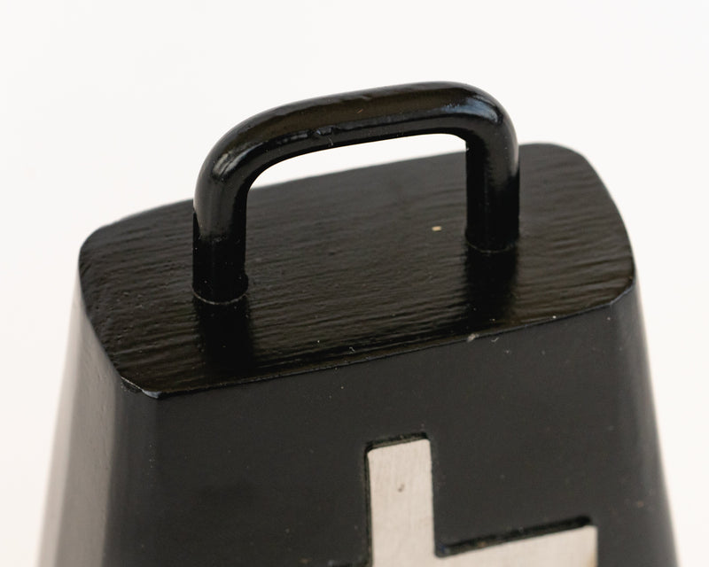 Load image into Gallery viewer, Black Bull Bell With Cross Small Handle

