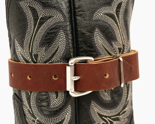 Adult Leather Boot Strap on Boot