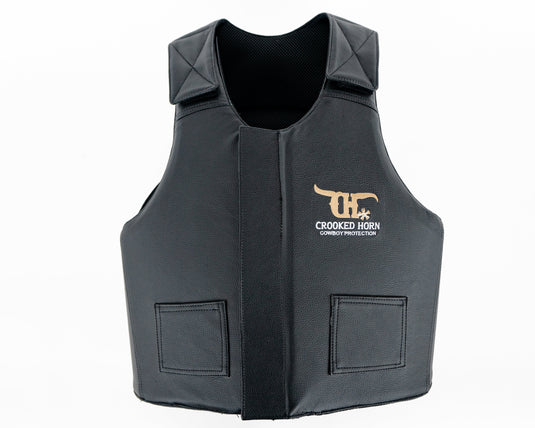 Crooked Horn Adult Bull Rider Rodeo Vest - Pleather