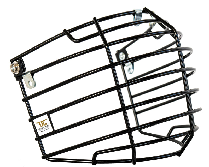 Load image into Gallery viewer, Crooked Horn Face Mask Side View
