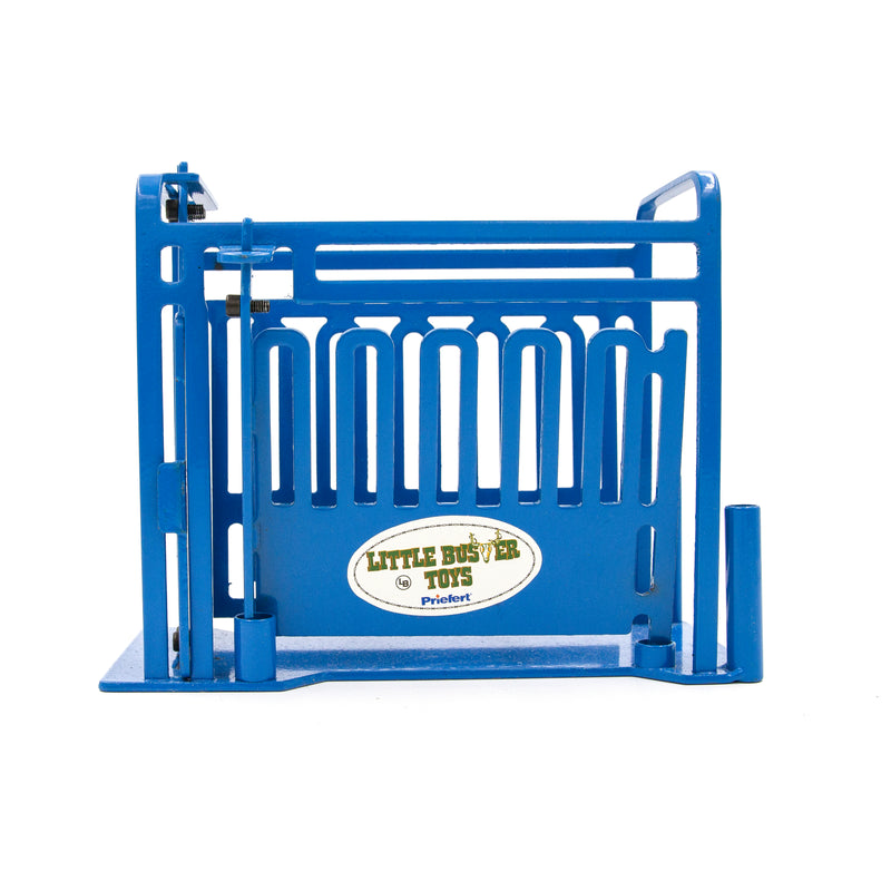 Load image into Gallery viewer, Priefert Cattle Squeeze Chute Blue
