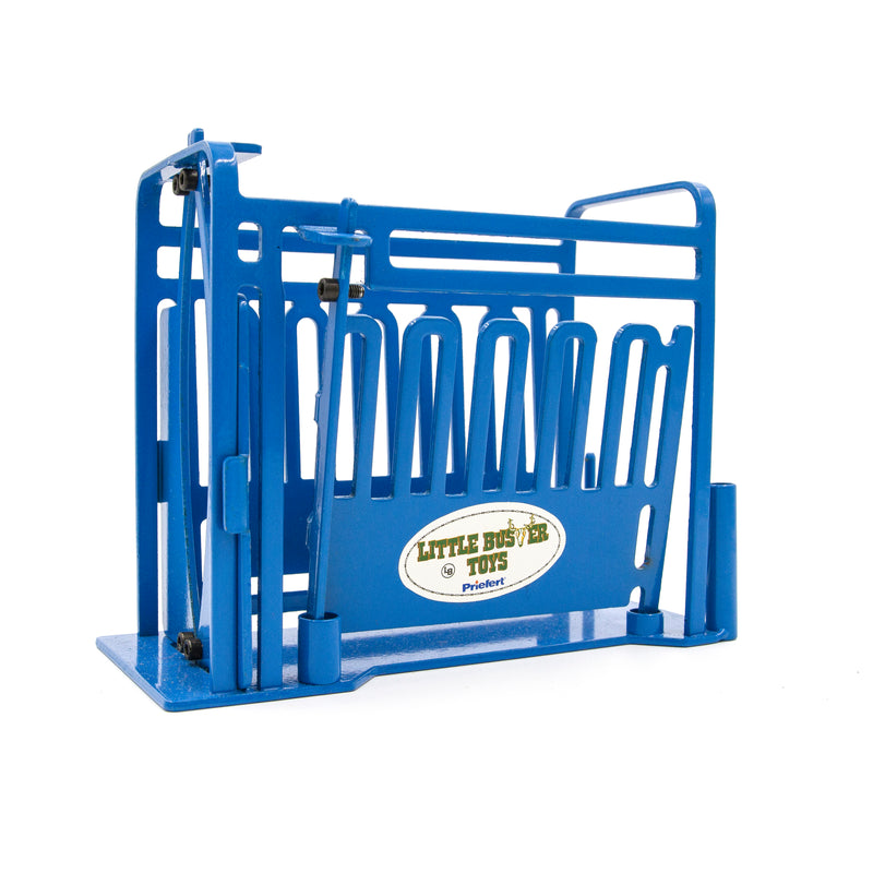 Load image into Gallery viewer, Priefert Cattle Squeeze Chute Blue

