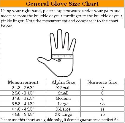 Glove Sizing Chart