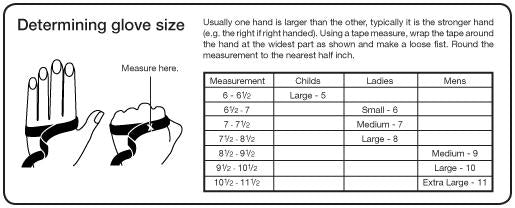 Heritage Glove Sizing Chart